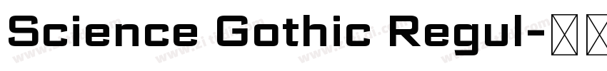 Science Gothic Regul字体转换